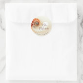 Elegante Muschel Mele Kalikimaka | Grüße Runder Aufkleber (Tasche)