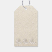 Elegante Muschel Tag Geschenkanhänger (Rückseite)