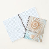 Elegante Muschel und Meer Notizblock (Innenseite)