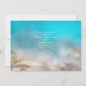 Elegante Muscheln Beach Wedding Verlobung Einladun Einladung (Vorderseite)