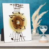 Elegante Musical Notes Fotoplatte (Seite)
