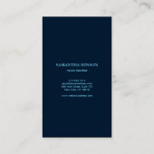 Elegante Musician Visitenkarte mit Musiknote (Rückseite)