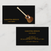 Elegante Musician Visitenkarte mit Musiknote (Vorne/Hinten)