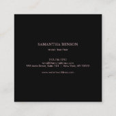 Elegante Musician Visitenkarte mit Musiknote (Rückseite)