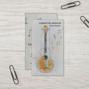 Elegante Musician Visitenkarte mit Musiknote