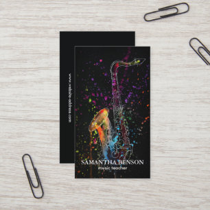 Elegante Musician Visitenkarte mit Musiknote