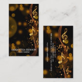 Elegante Musician Visitenkarte mit Musiknote (Vorne/Hinten)