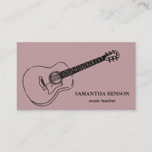 Elegante Musician Visitenkarte mit Musiknote