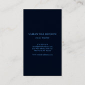 Elegante Musician Visitenkarte mit Musiknote (Rückseite)