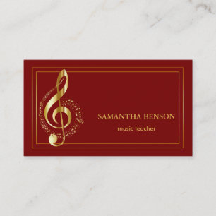 Elegante Musician Visitenkarte mit Musiknote