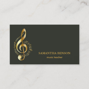 Elegante Musician Visitenkarte mit Musiknote