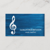 Elegante Musician Visitenkarte mit Musiknote (Vorderseite)