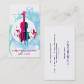Elegante Musician Visitenkarte mit Musiknote (Vorne/Hinten)