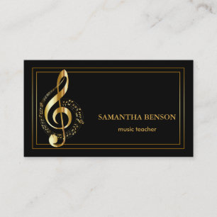 Elegante Musician Visitenkarte mit Musiknote