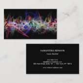 Elegante Musician Visitenkarte mit Musiknote (Vorne/Hinten)