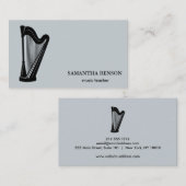 Elegante Musician Visitenkarte mit Musiknote (Vorne/Hinten)