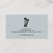 Elegante Musician Visitenkarte mit Musiknote (Rückseite)