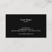 Elegante Musician Visitenkarte mit Musiknote (Rückseite)