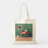 Elegante Musik-Thementasche Tragetasche (Rückseite)