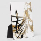 Elegante musikalische Note Fotoplatte (Seite)