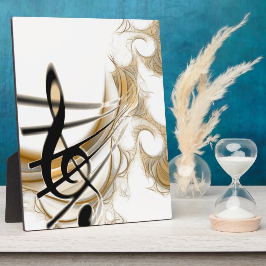 Elegante musikalische Note Fotoplatte (Seite)