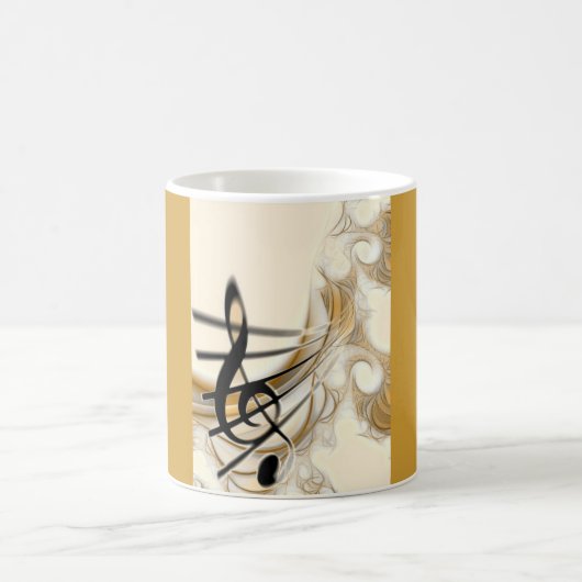 Elegante musikalische Note Kaffeetasse (Mittel)