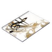 Elegante musikalische Note Notizblock (Linke Seite)