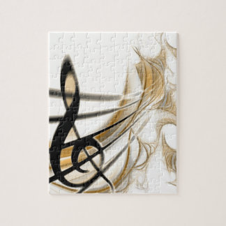 Elegante musikalische Note Puzzle