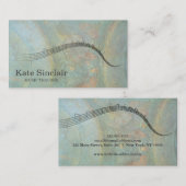 Elegante Musiklehrer Keys Musical Visitenkarte (Vorne/Hinten)