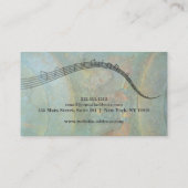 Elegante Musiklehrer Keys Musical Visitenkarte (Rückseite)