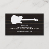 Elegante Musiklehrer Keys Musical Visitenkarte (Rückseite)