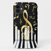 Elegante Musiknote-Klaviertasten Case-Mate iPhone Hülle (Rückseite)