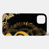Elegante Musiknote Luxus Case-Mate iPhone Hülle (Rückseite (Horizontal))