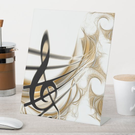 Elegante Musiknote Sockelschild (In Situ)