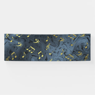 elegante Musiknoten Banner