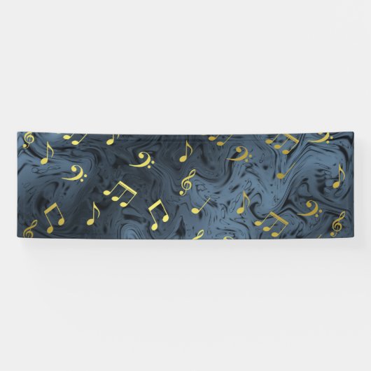 elegante Musiknoten Banner (Horizontal)