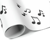 Elegante Musiknoten Geschenkpapier (Rolleneckpunkt)