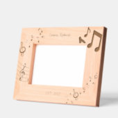 Elegante Musiknoten Name Keepake Frame Geätzte Rahmen (Links)