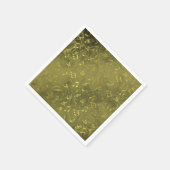 elegante Musiknoten-Papierservietten Serviette (Ecke)