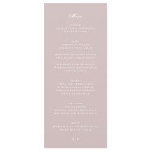 Elegante Musk Pink White Monogram Wedding