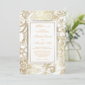 Elegante muslime Hochzeit Einladungen (Stehend Vorderseite)