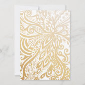 Elegante muslime Hochzeit Einladungen (Rückseite)