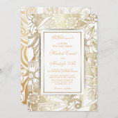 Elegante muslime Hochzeit Einladungen (Vorne/Hinten)