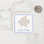 Elegante Muster Angel Fish Geschenkkarten Mitteilungskarte (Vorderseite/Rückseite Beispiel)