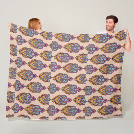 Elegante Muster-Fleece-Wurfdecke Fleecedecke (Beispiel)
