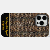 Elegante Muster von Schuppen-Schlangen-Fellen auf  Case-Mate iPhone Hülle (Rückseite (Horizontal))