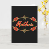 Elegante Mutter-Blumenkarte Karte (Gelbe Blume)