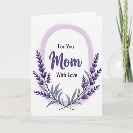 Elegante Mutter Botanische Kunstkarte Karte (Vorderseite)