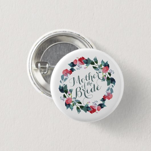 Elegante Mutter der Braut, die | Button-Knopf Button (Vorne & Hinten)