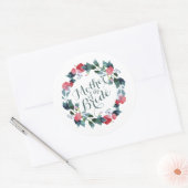 Elegante Mutter der Braut Hochzeit | SIEGEL Runder Aufkleber (Umschlag)